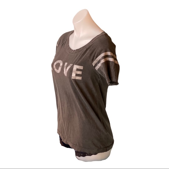 CHASER LOVE CUT-OUT GRAPHIC T-SHIRT TOP NWT S & M - Picture 9 of 14